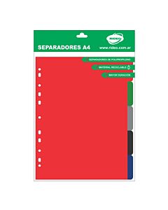 Separadores Rideo Flex A4 x 5 Un.
