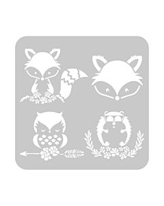 Stencil EQ Animales Nordicos