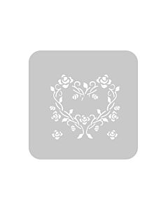 Stencil EQ Corazon de Rosas
