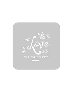 Stencil EQ Love Romantico