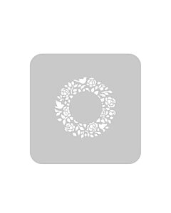 Stencil EQ Redondo - Flores en Circulo