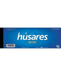 Talonario Husares (1902) Recibi x 40 Hs. Letra de Seguridad