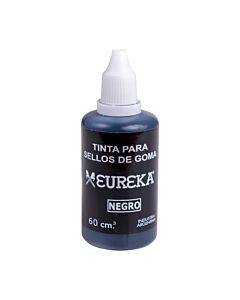 Tinta para Sello Eureka Negra x 60 Ml.
