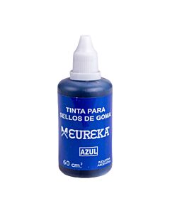 Tinta para Sello Eureka Azul x 60 Ml.