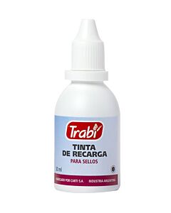 Tinta para Sello Trabi Negra x 30 Ml.
